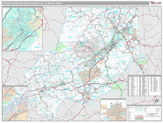 Scranton-Wilkes-Barre-Hazleton Metro Area Digital Map Premium Style